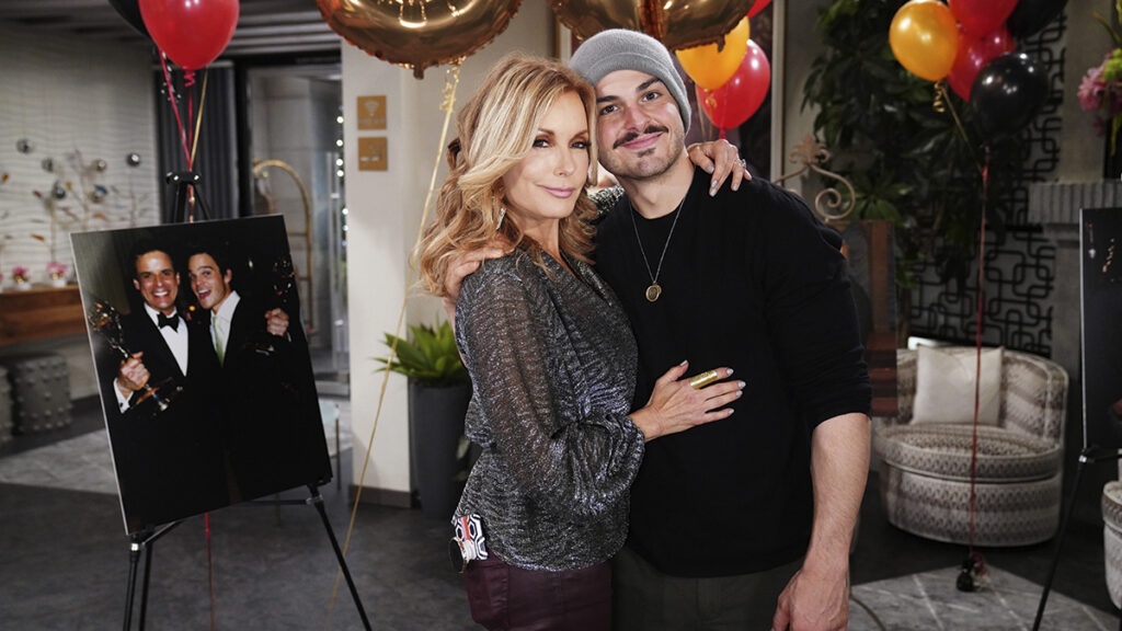 Y&R, Tracey Bregman, Zach Tinker